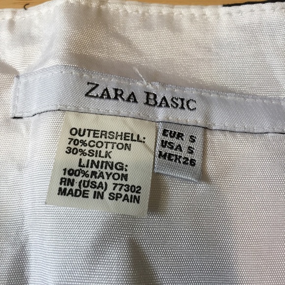 Zara basic silk blend A line polka dots - Picture 2 of 6